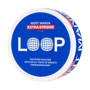 Mint Mania Extra Strong Nicotine Pouches by Loop