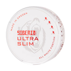 All White Ultra Slim Nicotine Pouches by Siberia