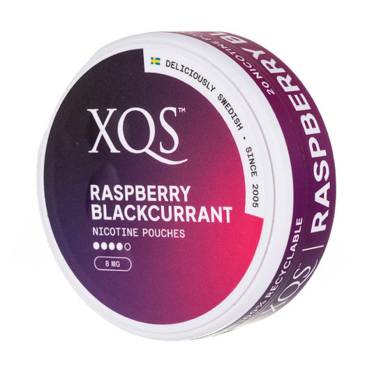 Raspberry Blackcurrant Nicotine Pouches by XQS