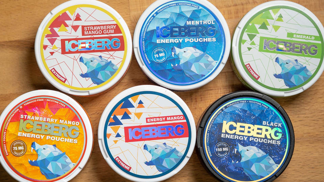 Iceberg Energy Pouches Review: Caffeine Pouch Flavours