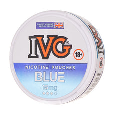 Blue Nicotine Pouches in 15mg by IVG