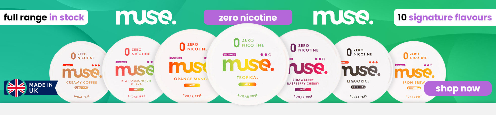 Shop all Muse Zero Nicotine Pouches at Alternix