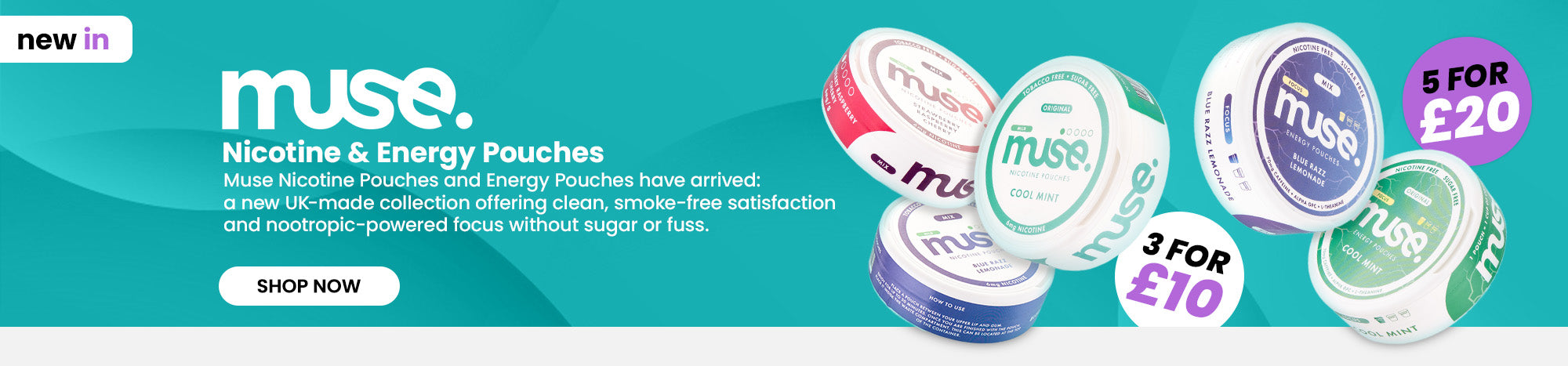 Muse Nicotine and Energy Pouches