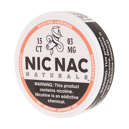 Nic Nac Naturals - Grapefruit Nicotine Lozenges (3mg)