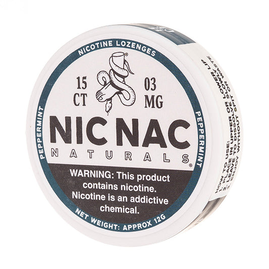 Nic Nac Naturals - Peppermint Nicotine Lozenges (3mg)