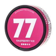 Raspberry Ice Nicotine Pouches by 77 Ghost