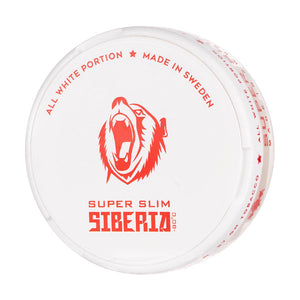 All White Super Slim Nicotine Pouches by Siberia