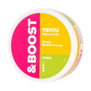 Citrus &Boost Nicotine Pouches by V&YOU