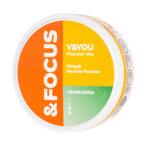 Grape Soda &Focus Nicotine Pouches by V&YOU