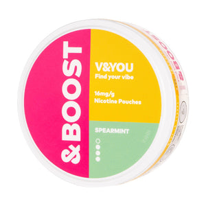 Spearmint &Boost Nicotine Pouches by V&YOU